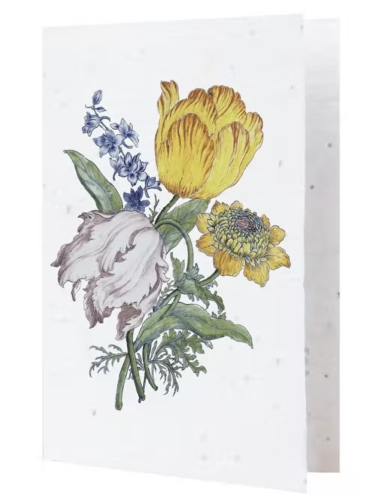 Bloeikaart -Hikje -Bloemen uit het Rijksmuseum nr 5