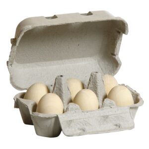 Erzi- witte houten speel eieren
